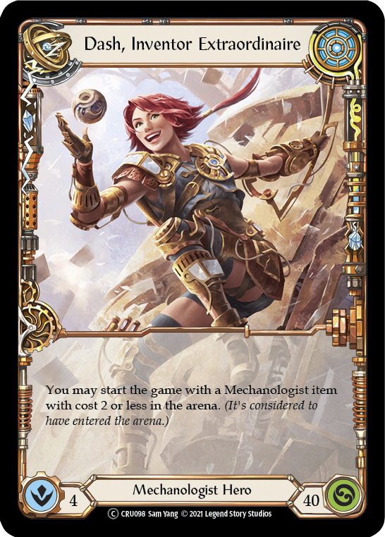 Dash, Inventor Extraordinaire [U-CRU098] (Crucible of War Unlimited)  Unlimited Normal | Boutique FDB TCG