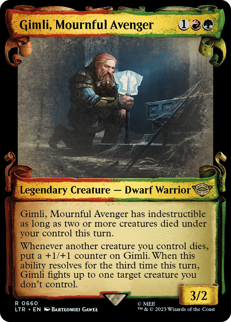 Gimli, Mournful Avenger [The Lord of the Rings: Tales of Middle-Earth Showcase Scrolls] | Boutique FDB TCG
