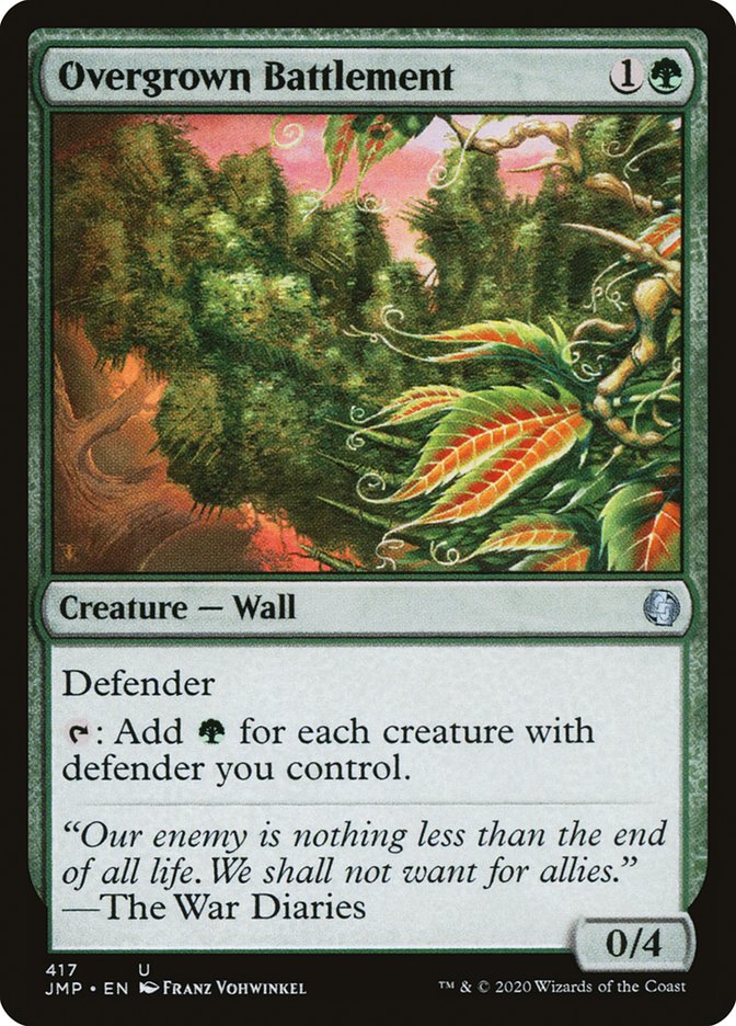 Overgrown Battlement [Jumpstart] | Boutique FDB TCG