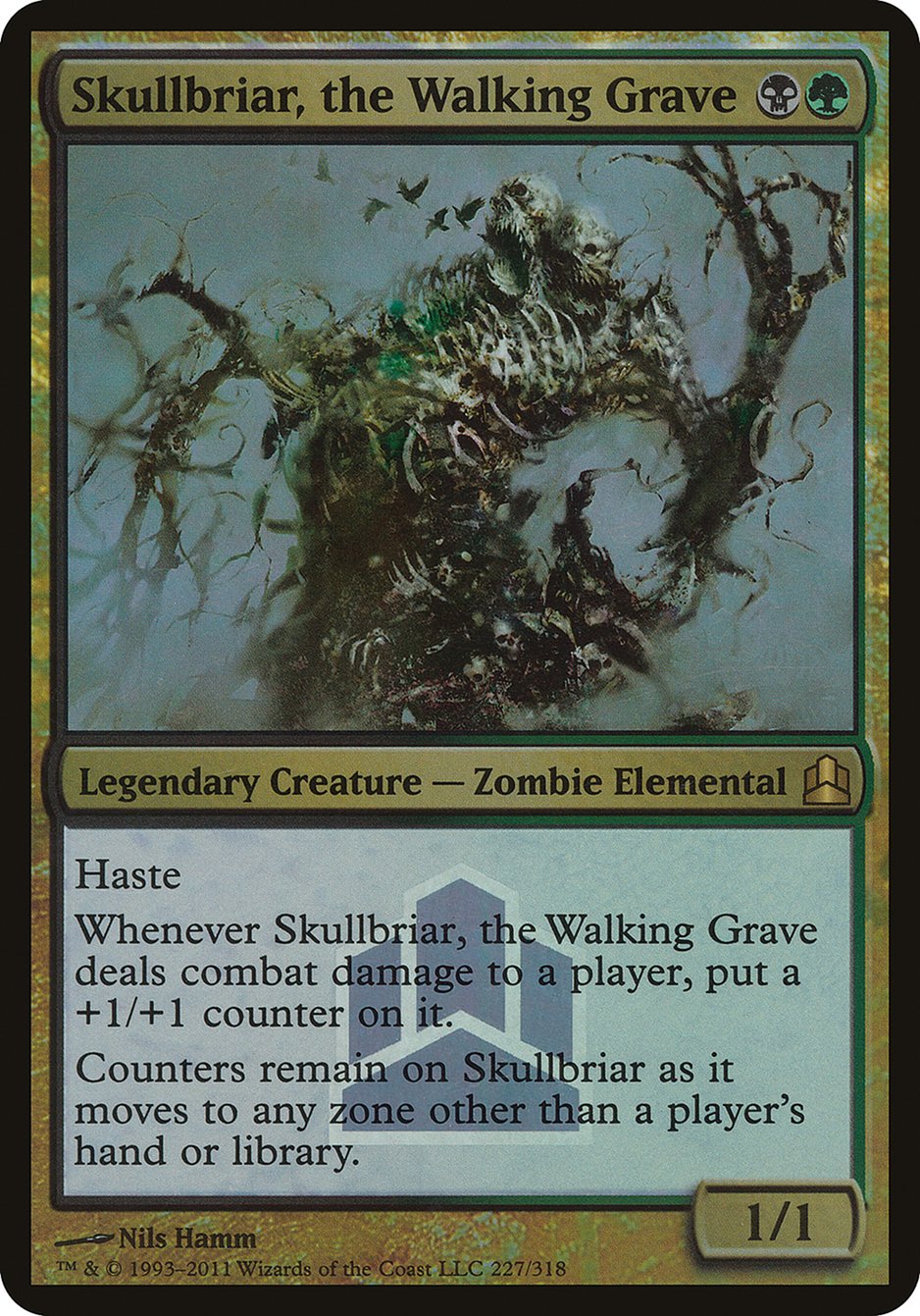 Skullbriar, the Walking Grave (Launch) (Oversized) [Commander 2011 Oversized] | Boutique FDB TCG