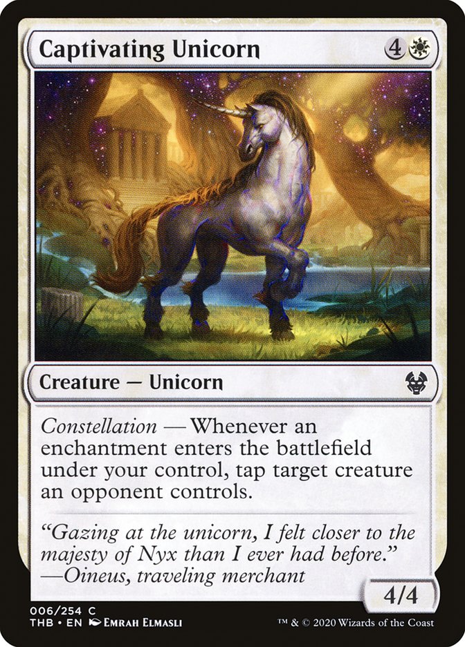 Captivating Unicorn [Theros Beyond Death] | Boutique FDB TCG