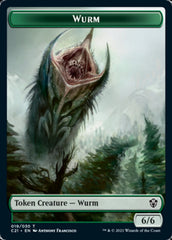 Wurm // Kraken Double-Sided Token [Commander 2021 Tokens] | Boutique FDB TCG