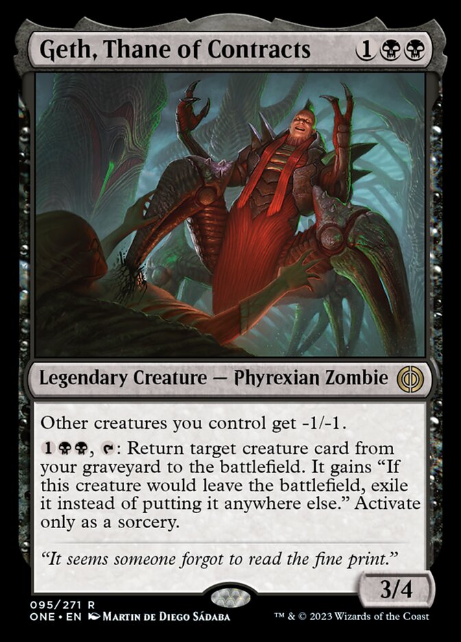 Geth, Thane of Contracts [Phyrexia: All Will Be One] | Boutique FDB TCG