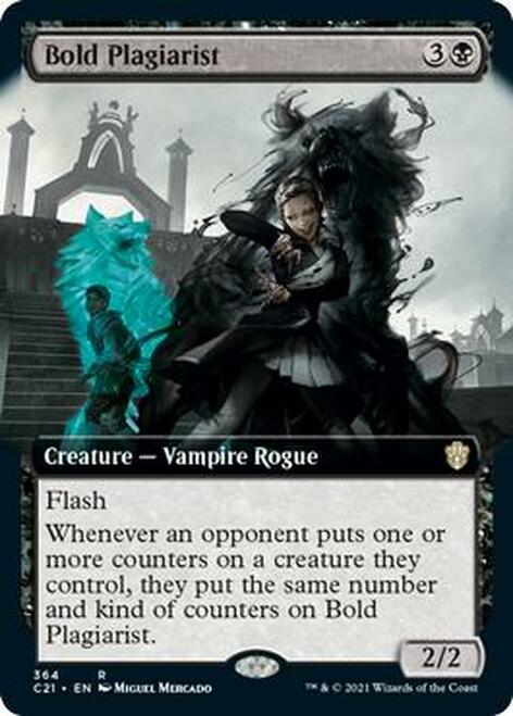 Bold Plagiarist (Extended Art) [Commander 2021] | Boutique FDB TCG