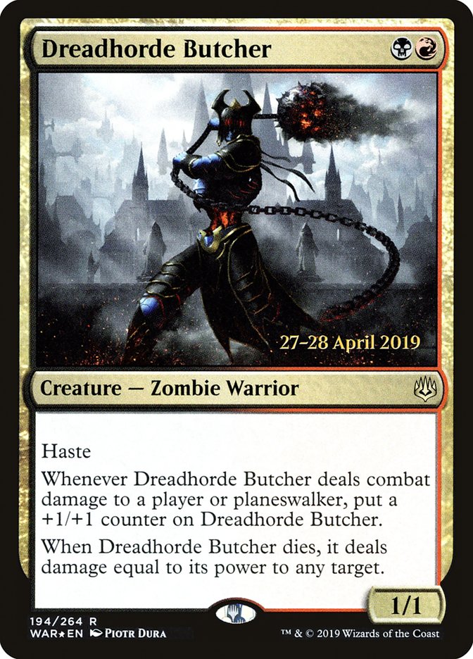 Dreadhorde Butcher [War of the Spark Prerelease Promos] | Boutique FDB TCG