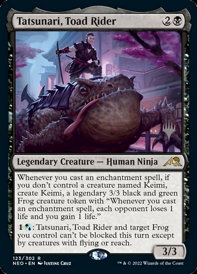 Tatsunari, Toad Rider (Promo Pack) [Kamigawa: Neon Dynasty Promos] | Boutique FDB TCG