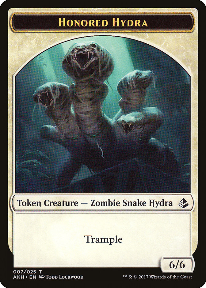 Honored Hydra // Warrior Double-Sided Token [Amonkhet Tokens] | Boutique FDB TCG