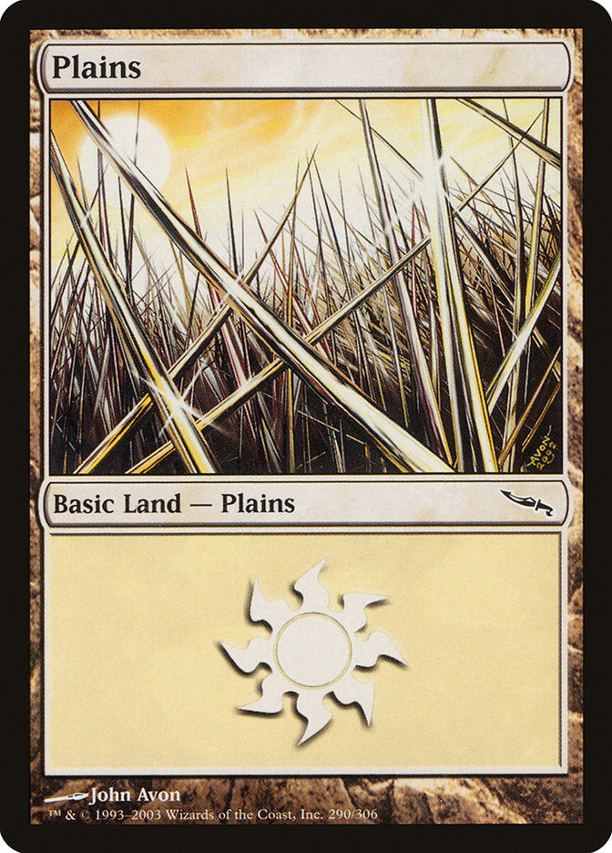 Plains (290) [Mirrodin] | Boutique FDB TCG