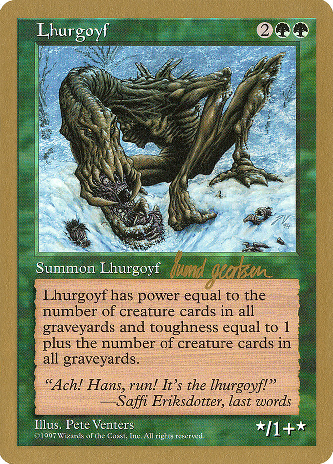 Lhurgoyf (Svend Geertsen) [World Championship Decks 1997] | Boutique FDB TCG