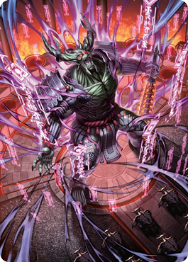 Hidetsugu, Devouring Chaos Art Card [Kamigawa: Neon Dynasty Art Series] | Boutique FDB TCG