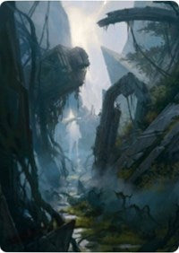 Swamp 2 Art Card [Zendikar Rising Art Series] | Boutique FDB TCG