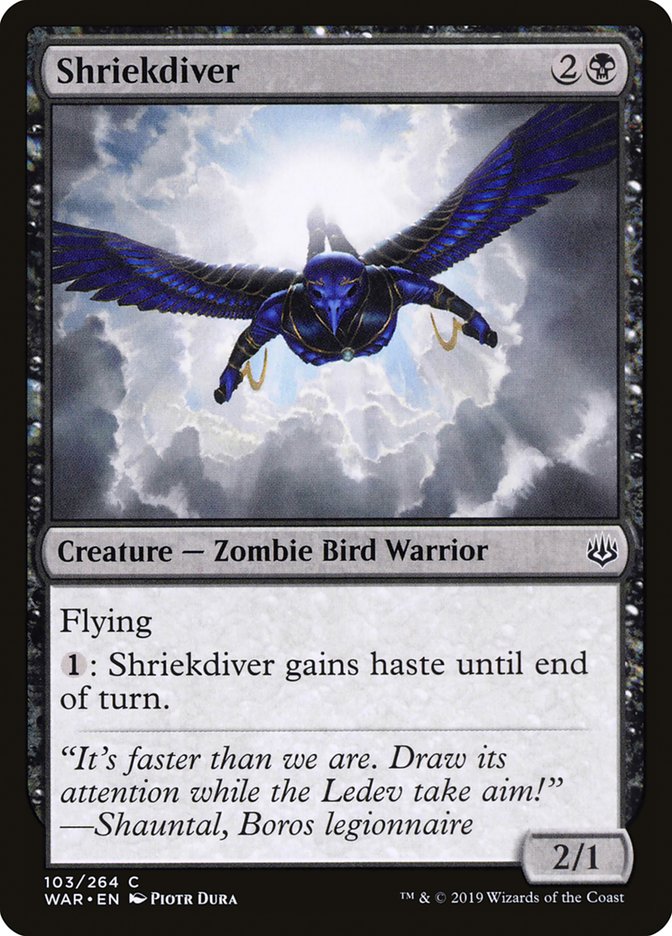 Shriekdiver [War of the Spark] | Boutique FDB TCG