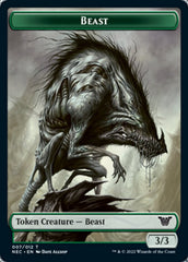 Beast // Treasure Double-Sided Token [Kamigawa: Neon Dynasty Commander Tokens] | Boutique FDB TCG