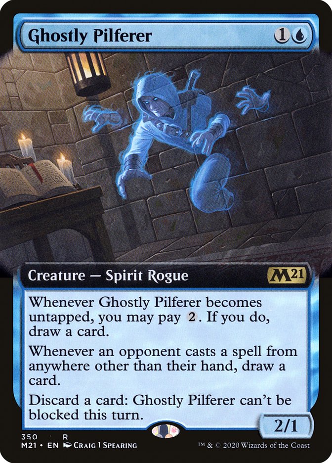 Ghostly Pilferer (Extended Art) [Core Set 2021] | Boutique FDB TCG