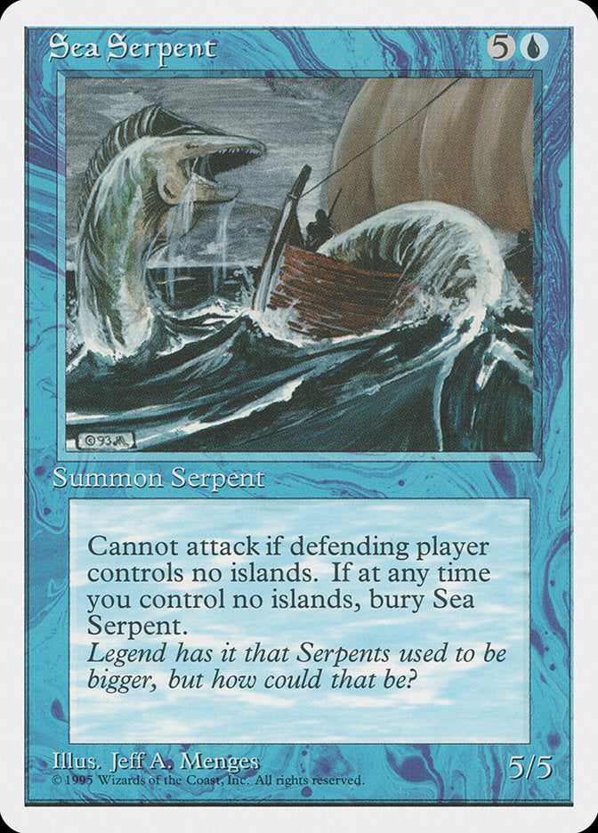 Sea Serpent [Fourth Edition] | Boutique FDB TCG