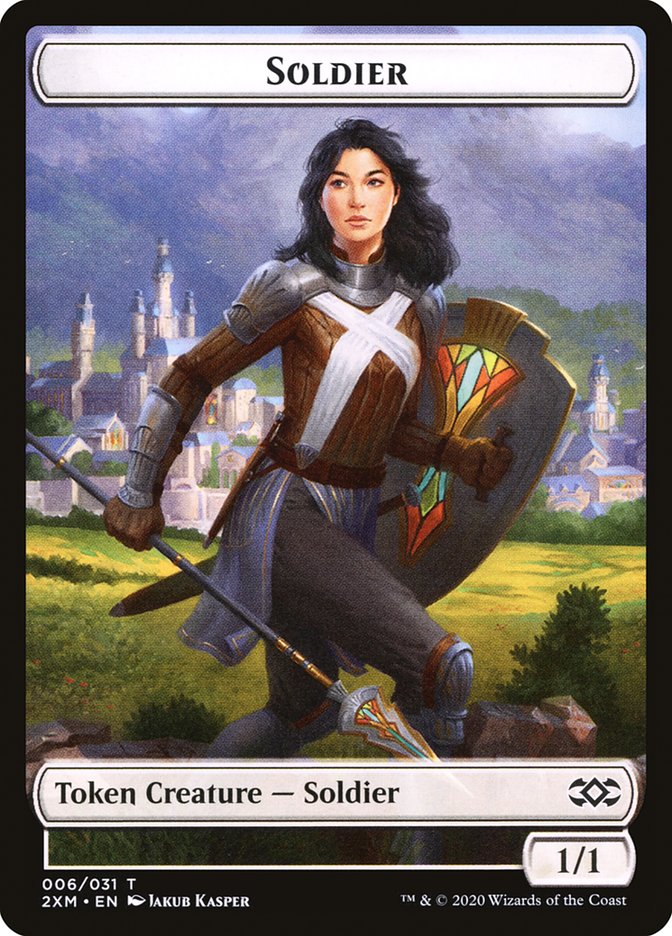 Soldier Token [Double Masters Tokens] | Boutique FDB TCG