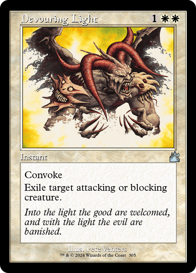 Devouring Light (Retro Frame) [Ravnica Remastered] | Boutique FDB TCG