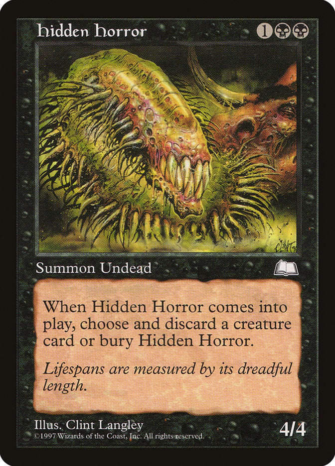 Hidden Horror [Weatherlight] | Boutique FDB TCG