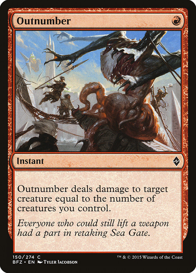 Outnumber [Battle for Zendikar] | Boutique FDB TCG