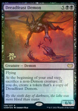 Dreadfeast Demon [Innistrad: Crimson Vow Prerelease Promos] | Boutique FDB TCG