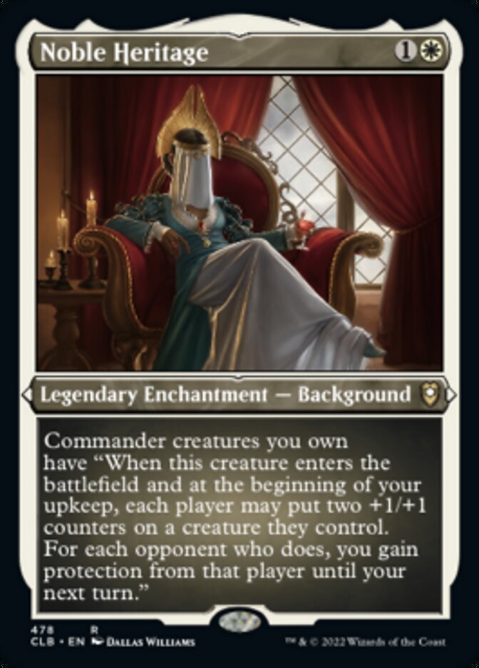 Noble Heritage (Foil Etched) [Commander Legends: Battle for Baldur's Gate] | Boutique FDB TCG