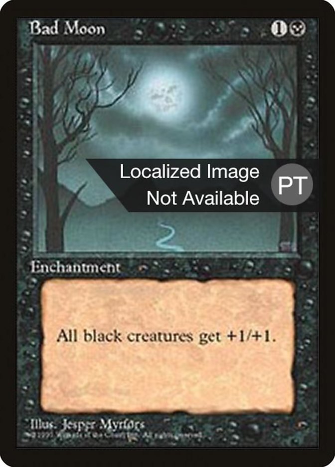 Bad Moon [Fourth Edition (Foreign Black Border)] | Boutique FDB TCG