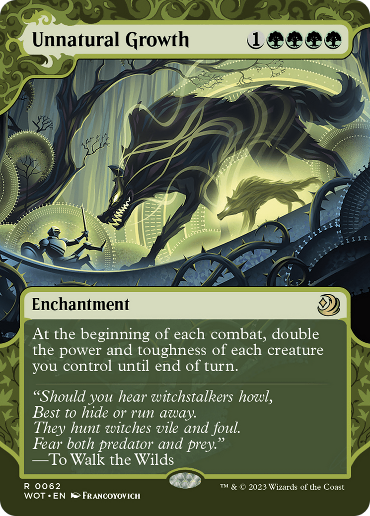 Unnatural Growth [Wilds of Eldraine: Enchanting Tales] | Boutique FDB TCG