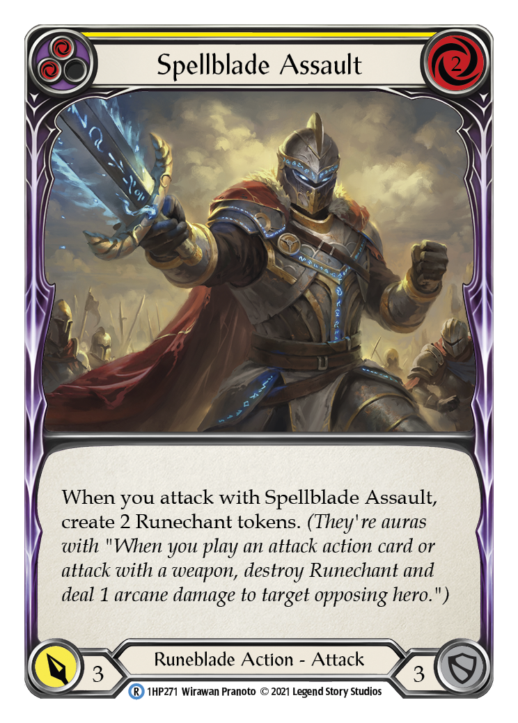 Spellblade Assault (Yellow) [1HP271] (History Pack 1) | Boutique FDB TCG