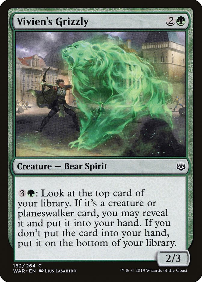 Vivien's Grizzly [War of the Spark] | Boutique FDB TCG