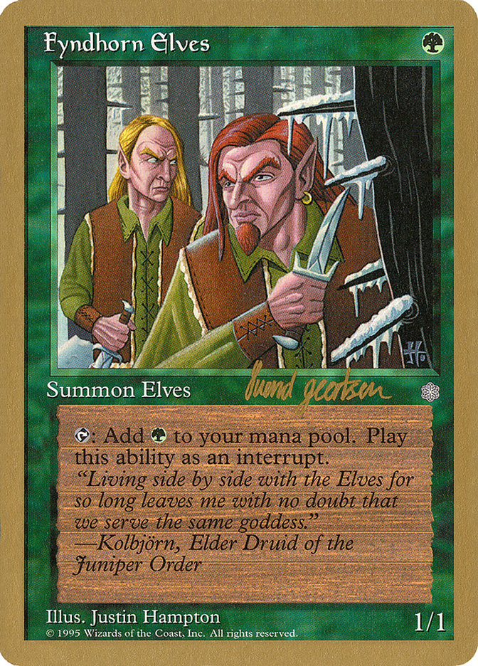 Fyndhorn Elves (Svend Geertsen) [World Championship Decks 1997] | Boutique FDB TCG