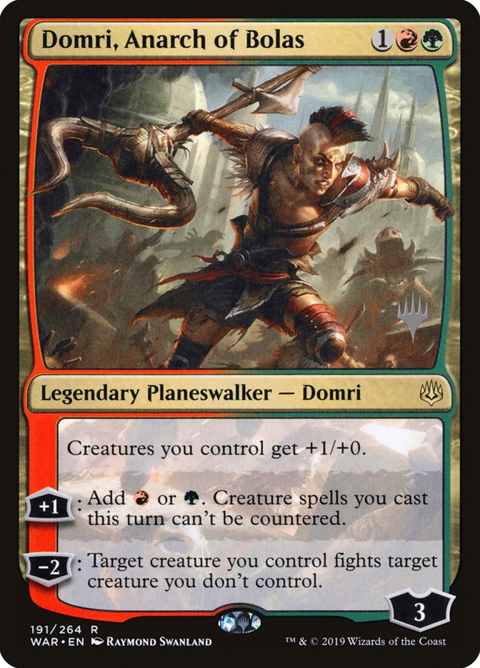 Domri, Anarch of Bolas (Promo Pack) [War of the Spark Promos] | Boutique FDB TCG