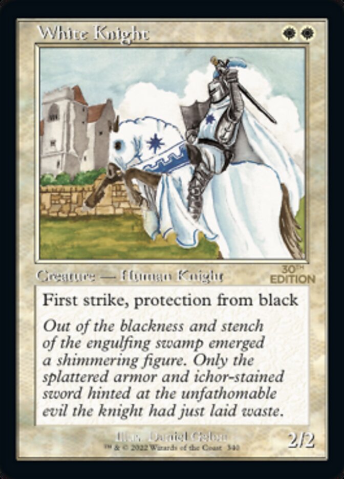 White Knight (Retro) [30th Anniversary Edition] | Boutique FDB TCG