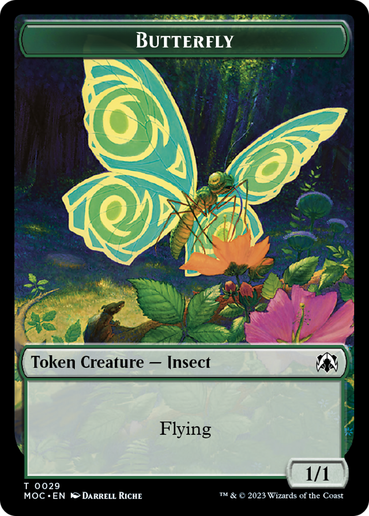 Butterfly // City's Blessing Double-Sided Token [March of the Machine Commander Tokens] | Boutique FDB TCG