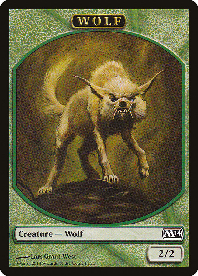 Wolf Token [Magic 2014 Tokens] | Boutique FDB TCG