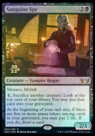 Sanguine Spy [Streets of New Capenna Prerelease Promos] | Boutique FDB TCG