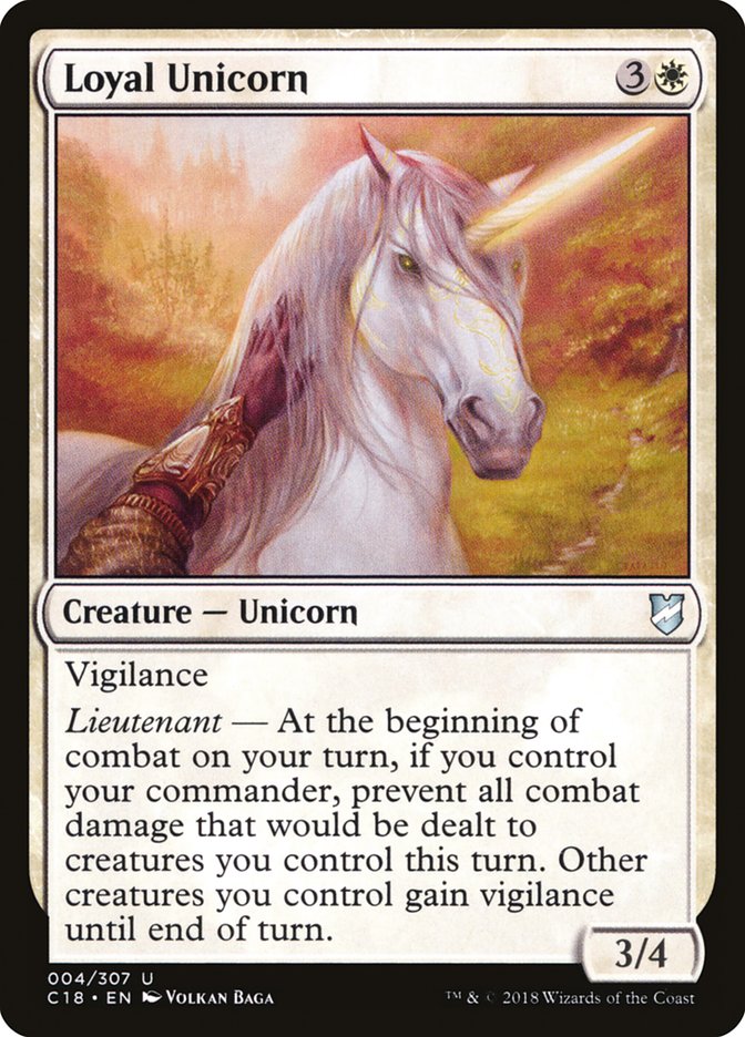 Loyal Unicorn [Commander 2018] | Boutique FDB TCG