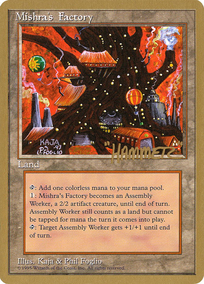 Mishra's Factory (Shawn "Hammer" Regnier) [Pro Tour Collector Set] | Boutique FDB TCG