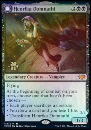 Henrika Domnathi // Henrika, Infernal Seer [Innistrad: Crimson Vow Prerelease Promos] | Boutique FDB TCG