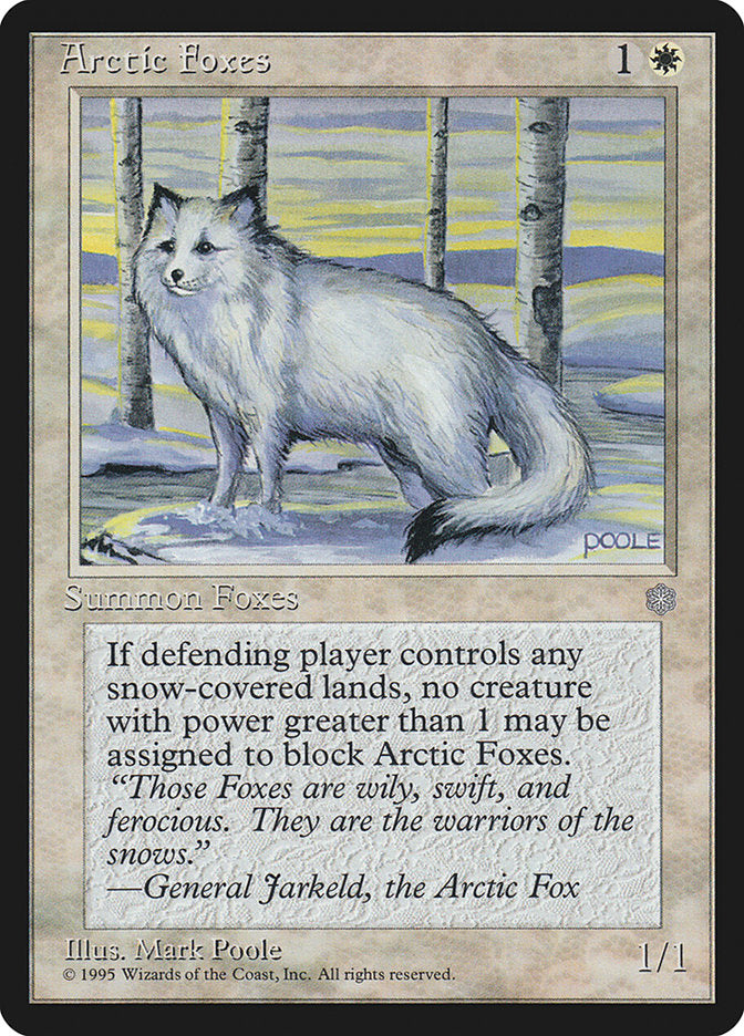 Arctic Foxes [Ice Age] | Boutique FDB TCG