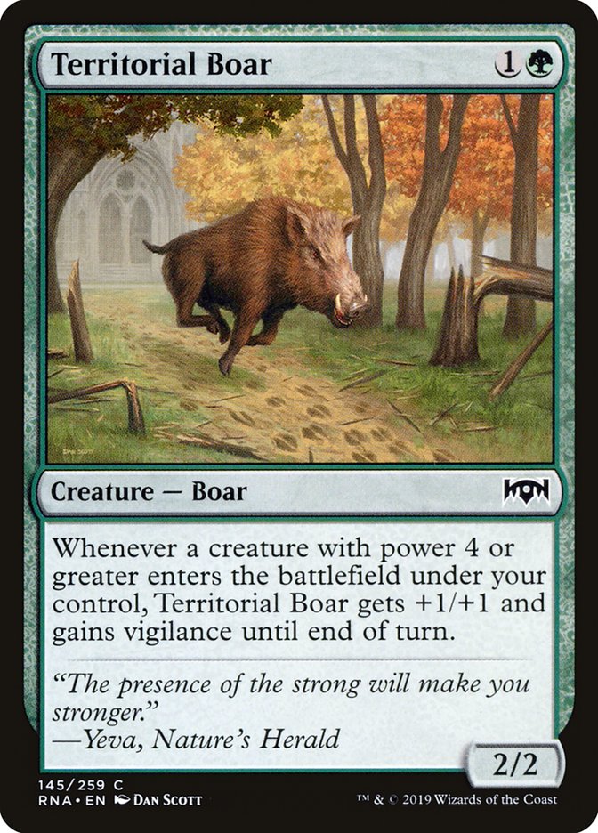 Territorial Boar [Ravnica Allegiance] | Boutique FDB TCG