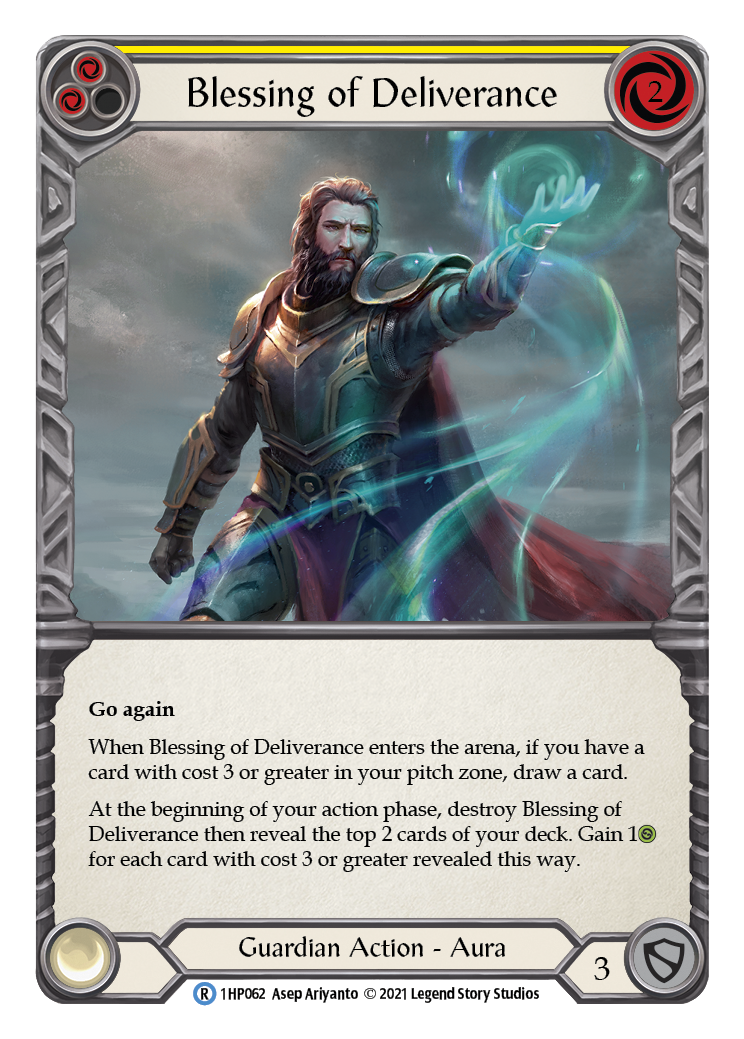 Blessing of Deliverance (Yellow) [1HP062] (History Pack 1) | Boutique FDB TCG