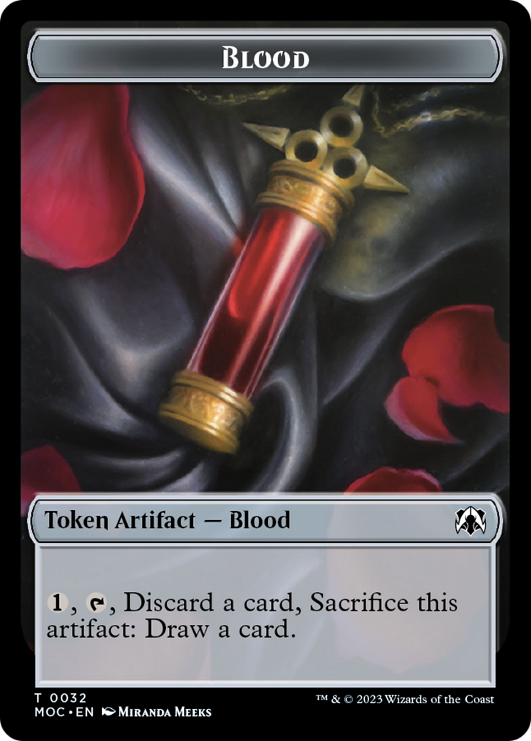Blood // Shapeshifter Double-Sided Token [March of the Machine Commander Tokens] | Boutique FDB TCG