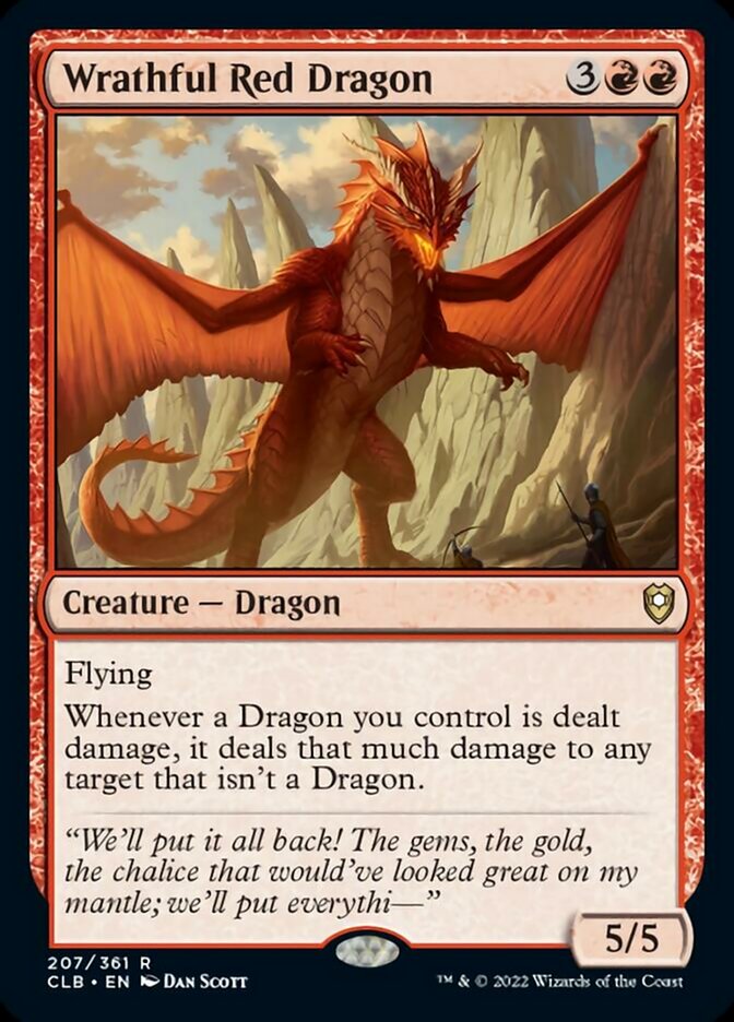 Wrathful Red Dragon [Commander Legends: Battle for Baldur's Gate] | Boutique FDB TCG