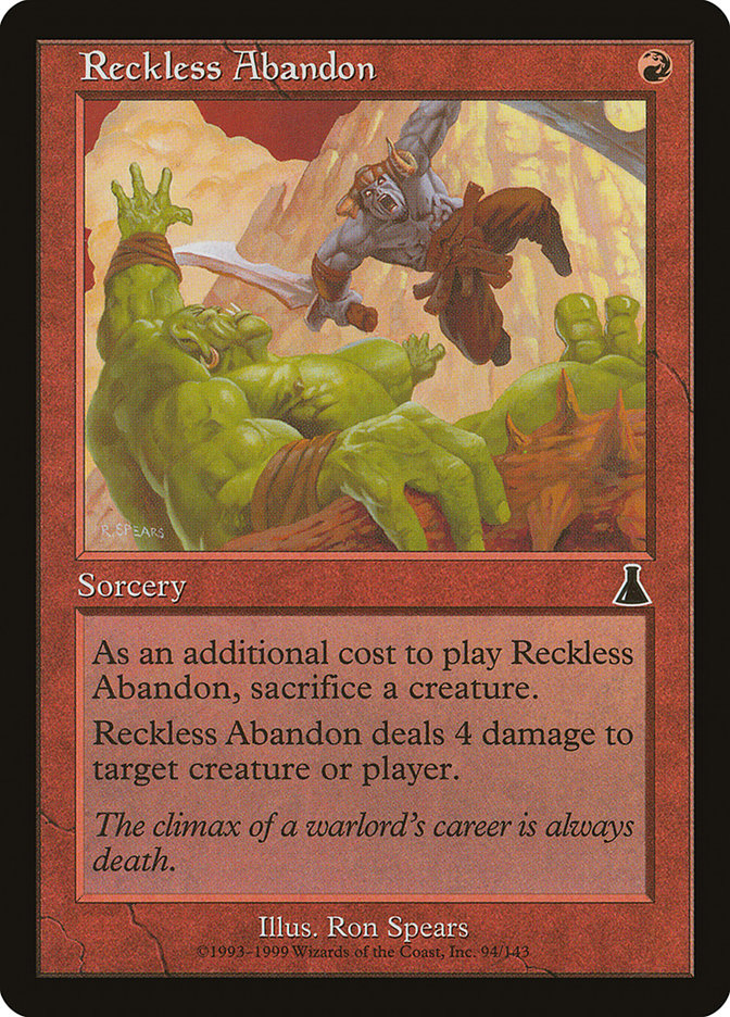 Reckless Abandon [Urza's Destiny] | Boutique FDB TCG