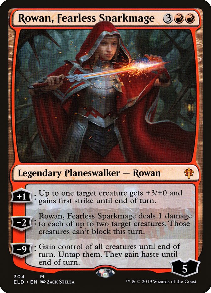 Rowan, Fearless Sparkmage [Throne of Eldraine] | Boutique FDB TCG