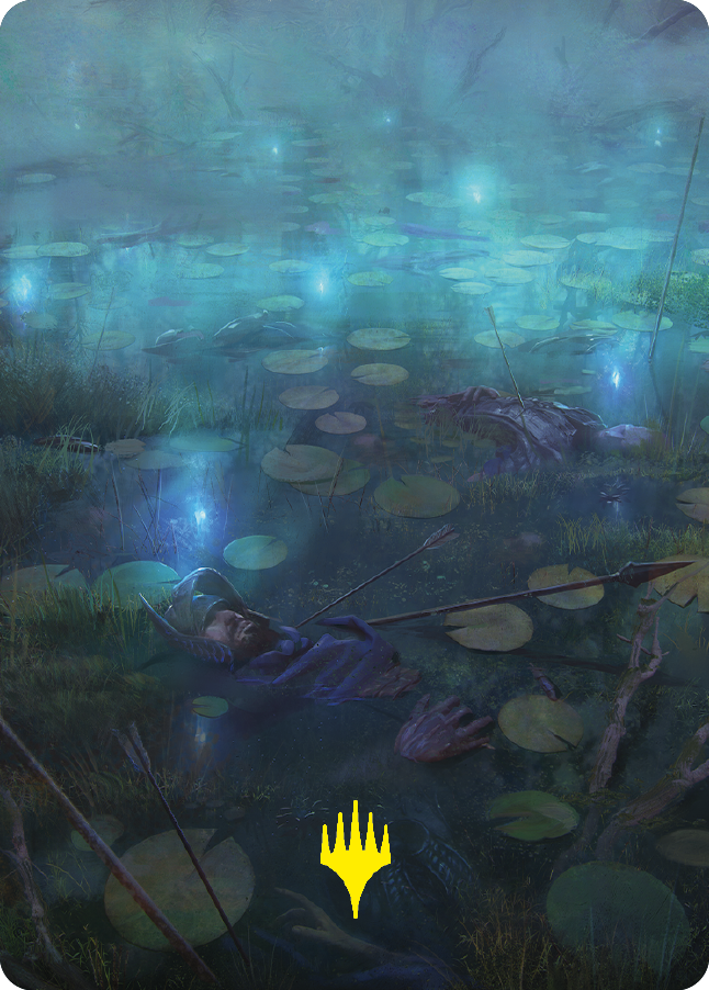 The Dead Marshes Art Card (Gold-Stamped Signature) [The Lord of the Rings: Tales of Middle-earth Art Series] | Boutique FDB TCG