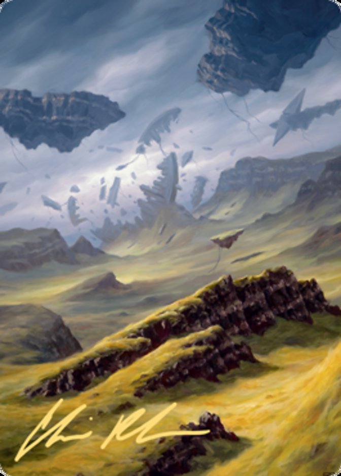 Plains 3 Art Card (Gold-Stamped Signature) [Zendikar Rising Art Series] | Boutique FDB TCG