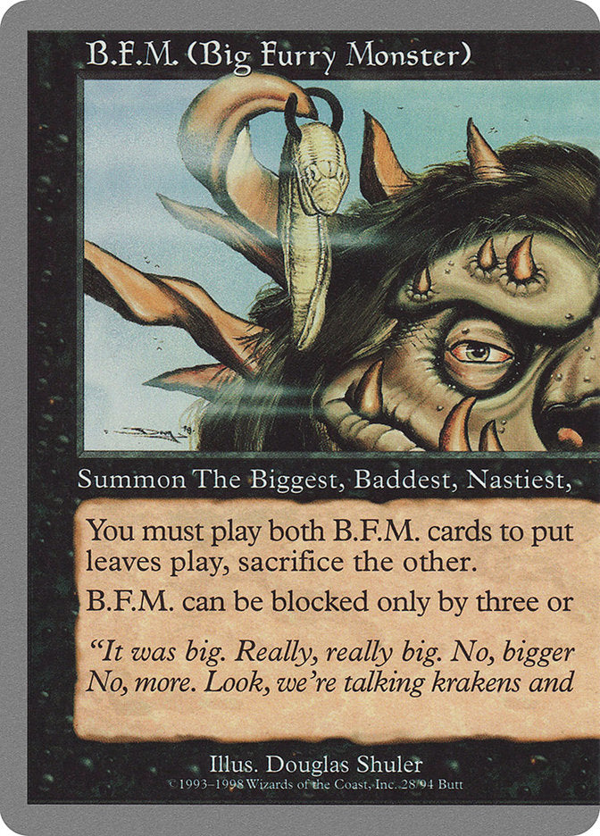 B.F.M. (Big Furry Monster) (28/94) [Unglued] | Boutique FDB TCG