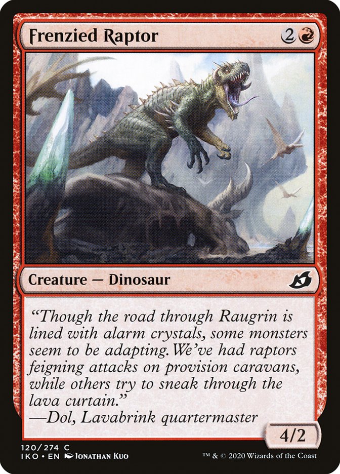 Frenzied Raptor [Ikoria: Lair of Behemoths] | Boutique FDB TCG