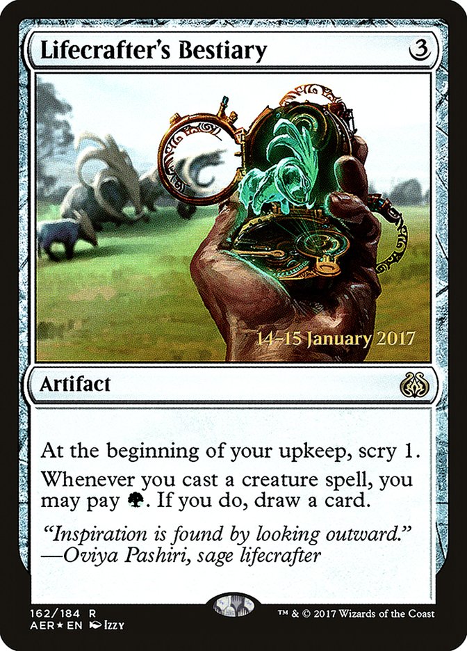 Lifecrafter's Bestiary [Aether Revolt Prerelease Promos] | Boutique FDB TCG